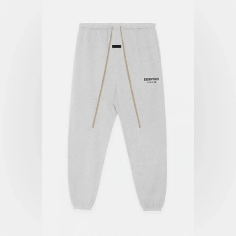 Fear of God ESSENTIALS Light Heather Grey Fleece Sweatpants NWOT